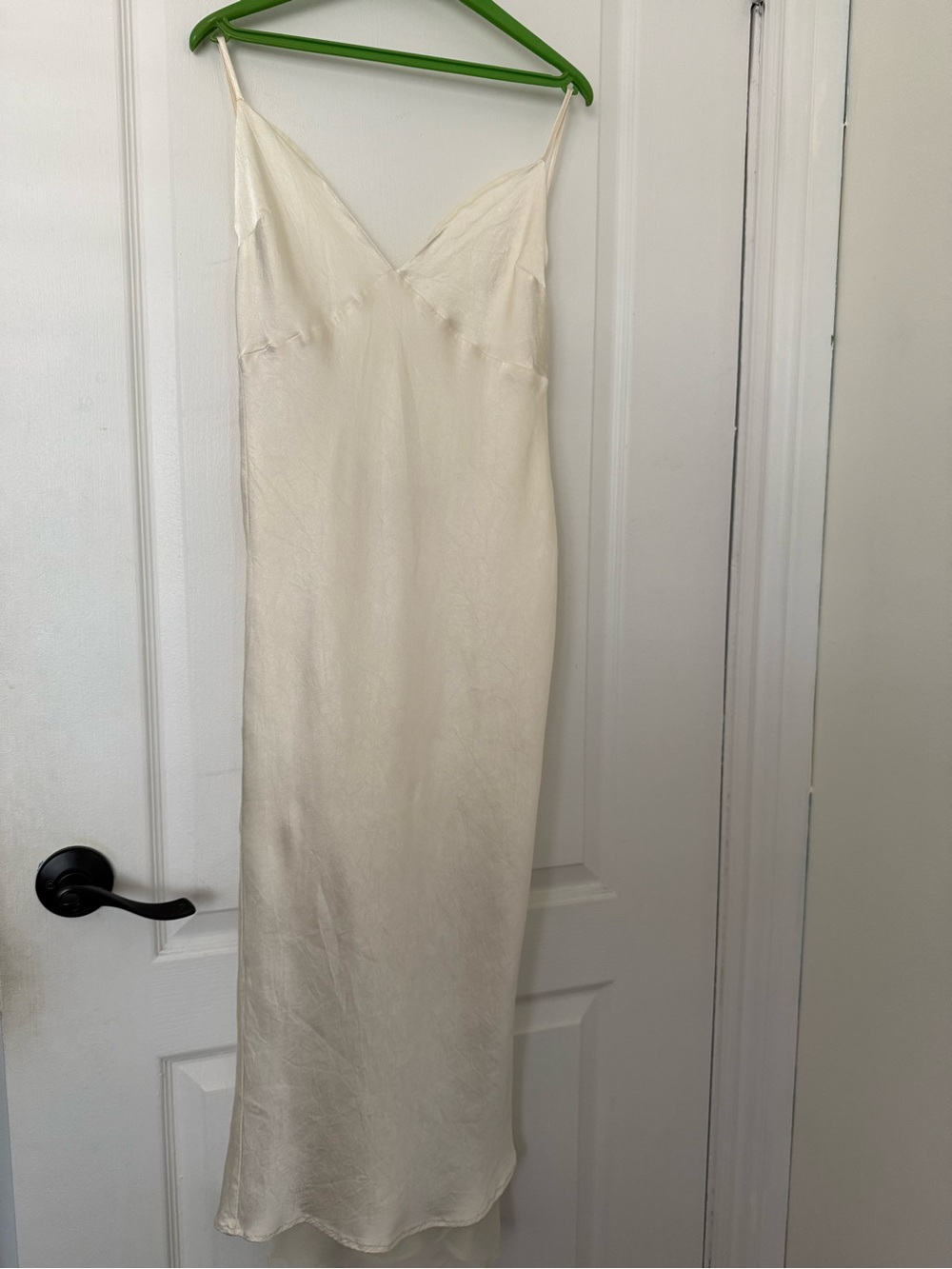Off white Meshki Satin Maxi Dress